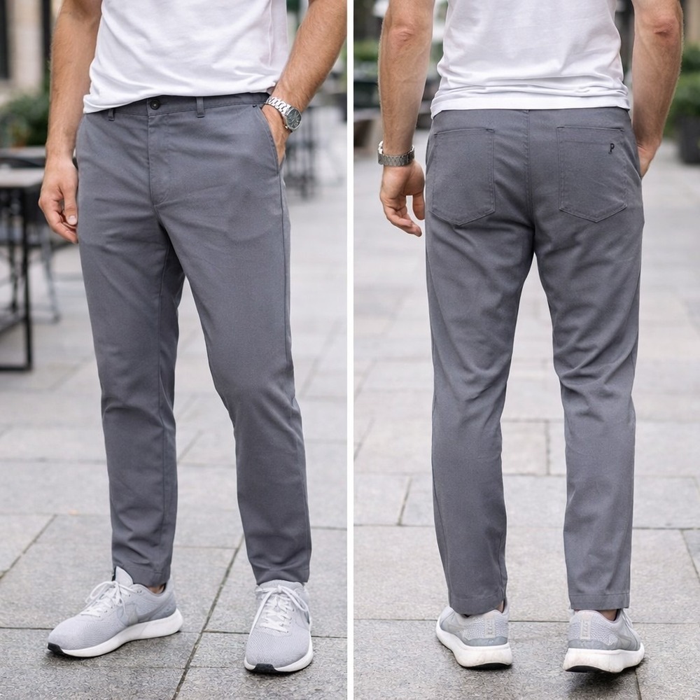 Public Rec Workday Pants Gray Stretch Performance Casual Office Mens 36x32